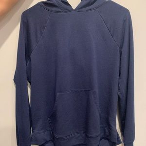 plain navy sweatshirt